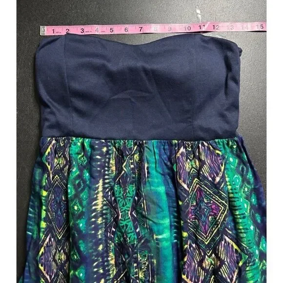 Copper Key Strapless Sweetheart Neckline Maxi Dress Size L - Picture 9 of 11